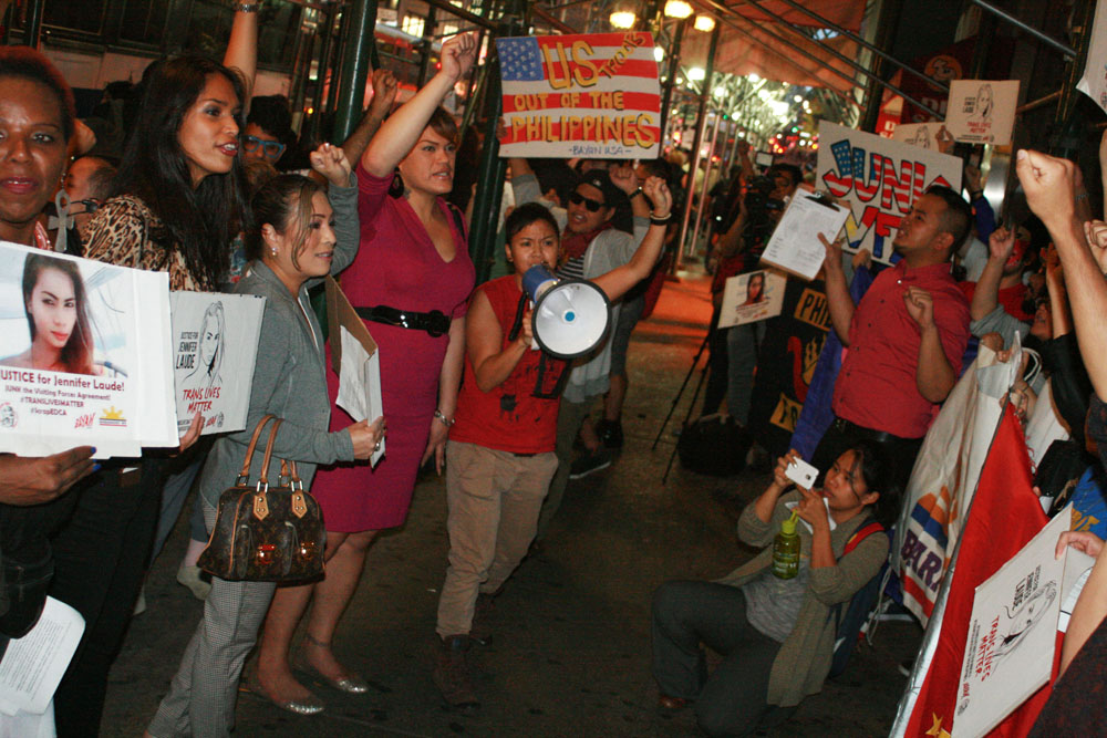 Protest for Jennifer Laude, NYC, 10/15/14